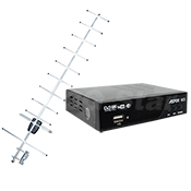 Цифровой ТВ приемник T2 Aspor 603 + антенна “Волна” 14 дБи