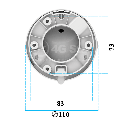 Внутренняя 2 Мп IP видеокамера Dahua Imou Turret IPC-T22AP, внутренняя часть, крепление