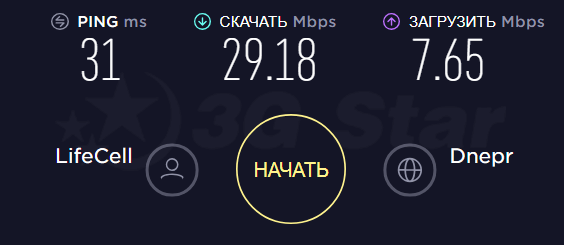 3G/4G роутер  - скорость