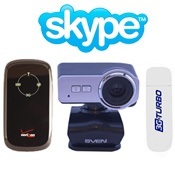 Комплект для Skype Общайся по всему Миру (WEB-камера SVEN IC-650 + Huawei EC306 + ZTE AC30)
