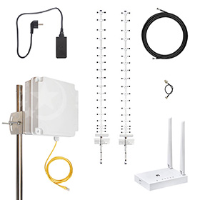 4G 3G Wi-Fi комплекты - гермобокс с роутером, модемом и антенной