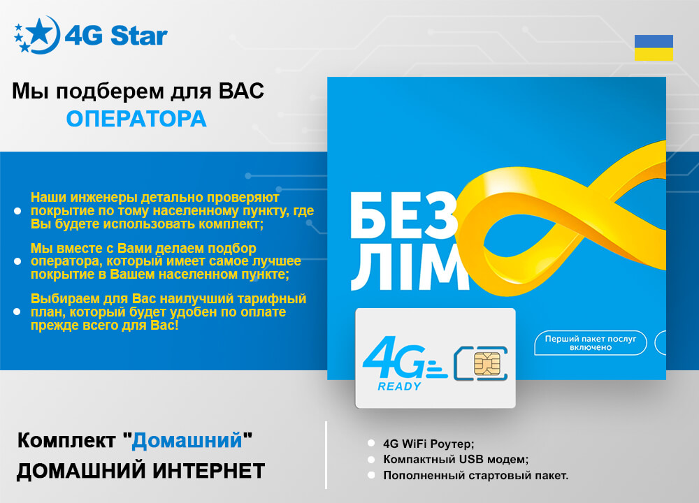 3G Wi-Fi комплект домашний - выбор оператора