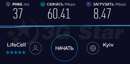 3G / 4G роутер Huawei B612  - скорость работы в 4g