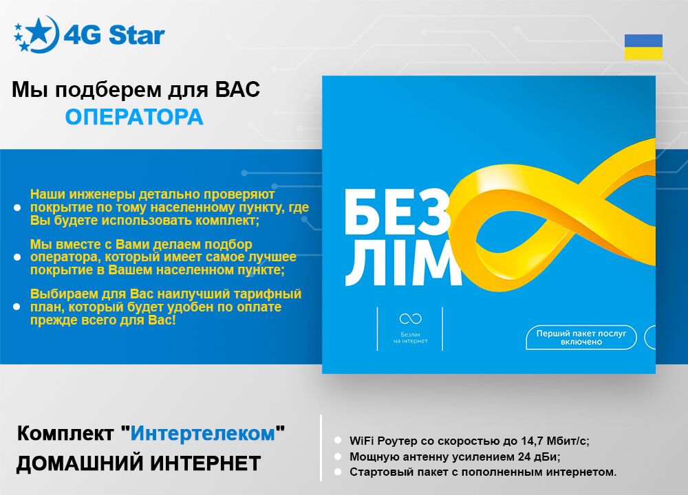 Wi-Fi комплект Интертелеком - подбор оператора