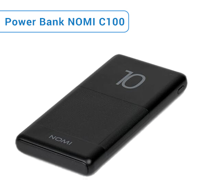 Power Bank NOMI C100 Black - описание