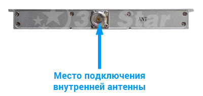 4G 3G 2G репитер Kroks, подключение внутренней антенны 4G 3G 2G репитер Kroks - внутренняя антенна