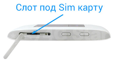 4G роутер ZTE MF920 - разъемы под sim карту