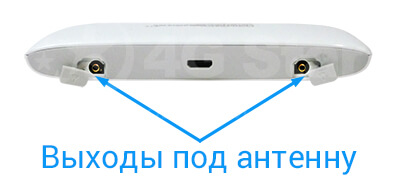 4G роутер ZTE MF920 - разъемы под антенну