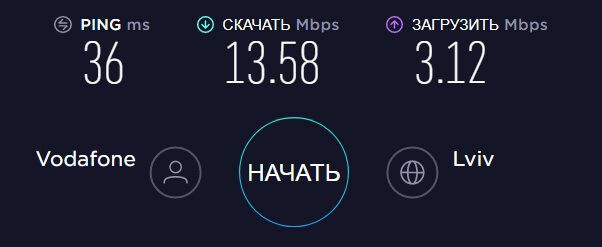 3G ZTE MF70  - скорость